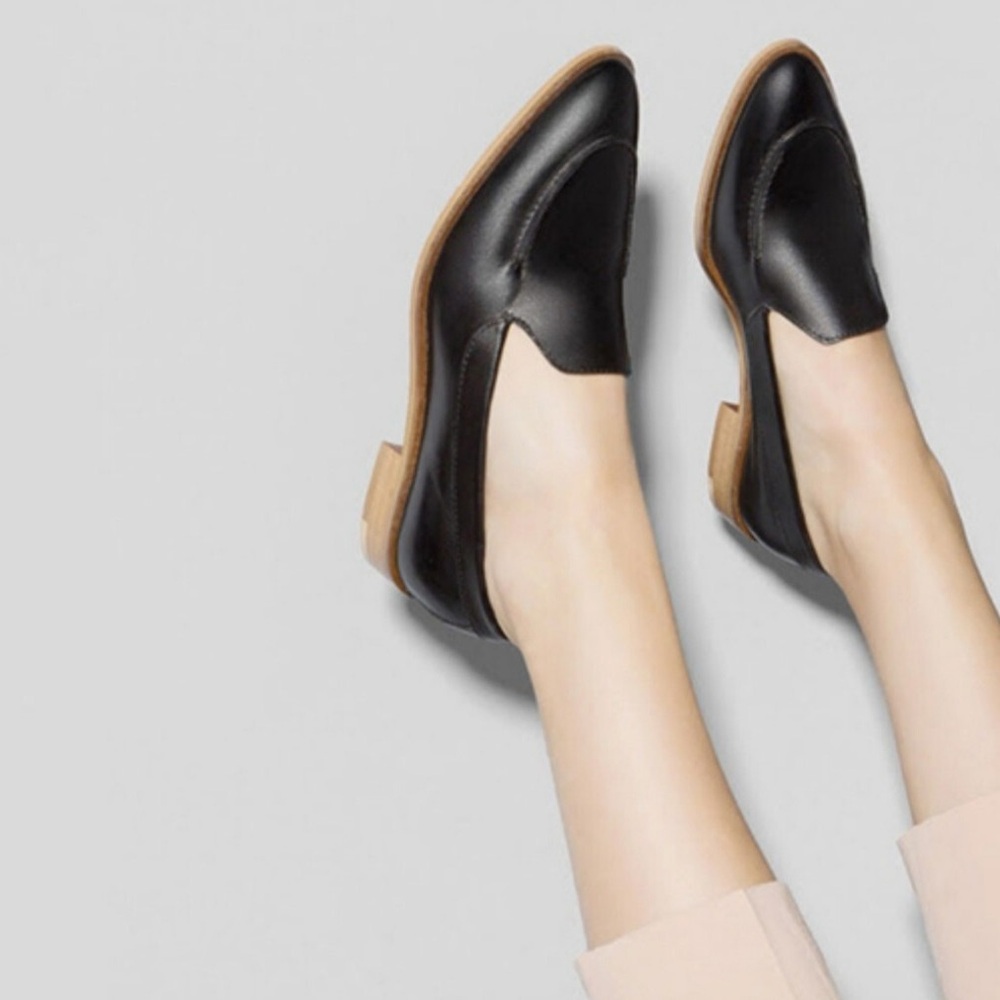 Everlane The Modern Loafer Black Leather Sz 6 - Picture 2 of 15